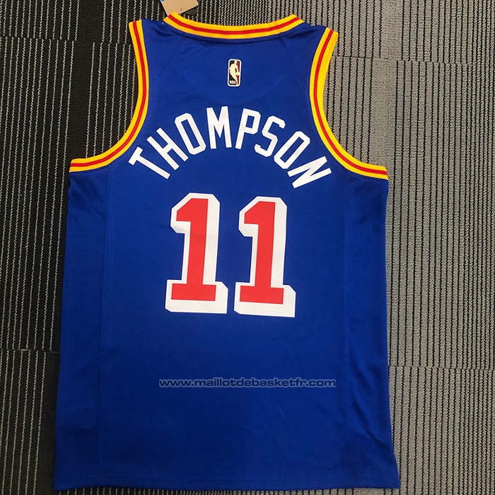 Maillot Golden State Warriors Klay Thompson #11 75th Anniversary Bleu